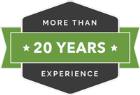 More than 20 years experience